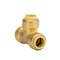 Quickfitting 3/8in Push-to-Connect x 3/8in Push-to-Connect x 3/8in Push-to-Connect Brass Tee Fitting LF804R - alternate 1